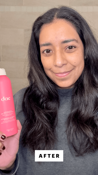 Foresto after applying the Dae Fairy Blaster Texturizing Spray